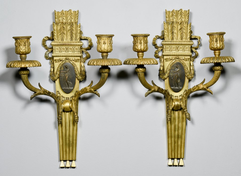 Pr. Parcel Gilt Bronze Sconces (1 of 8)