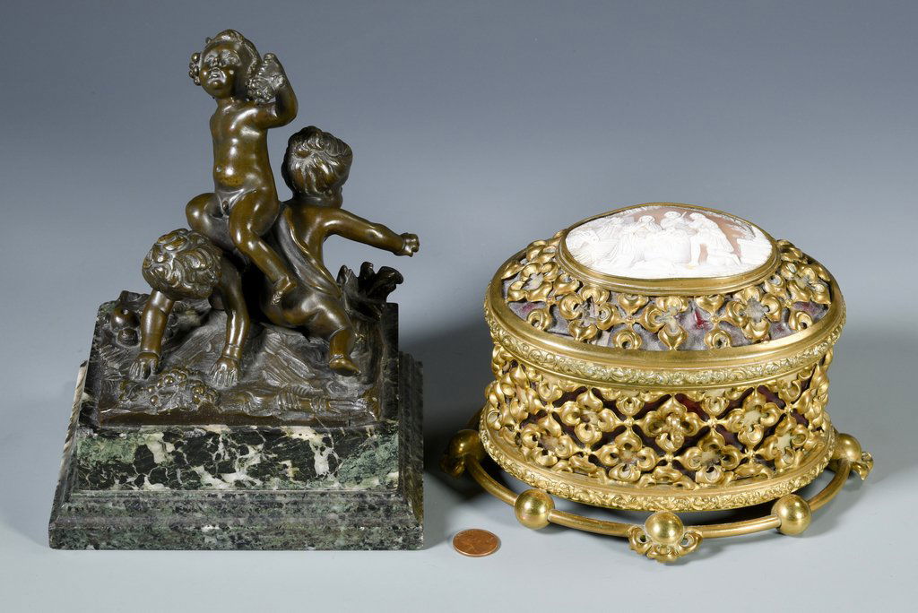 French Tahan Casket &  Bronze After Clodion (1 of 10)