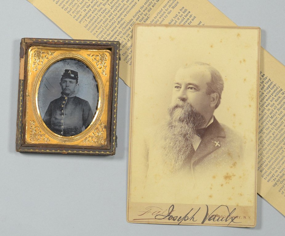 CSA Ambrotype, Signed Vaulx Photo, Broadside (1 of 10)