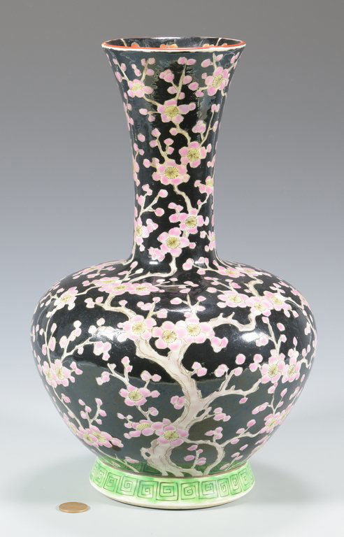 Chinese Famille Noir Porcelain Vase (1 of 7)