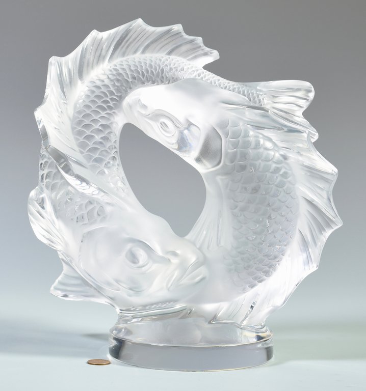 Lalique Pisces Sculpture, Deux Poissons (1 of 7)