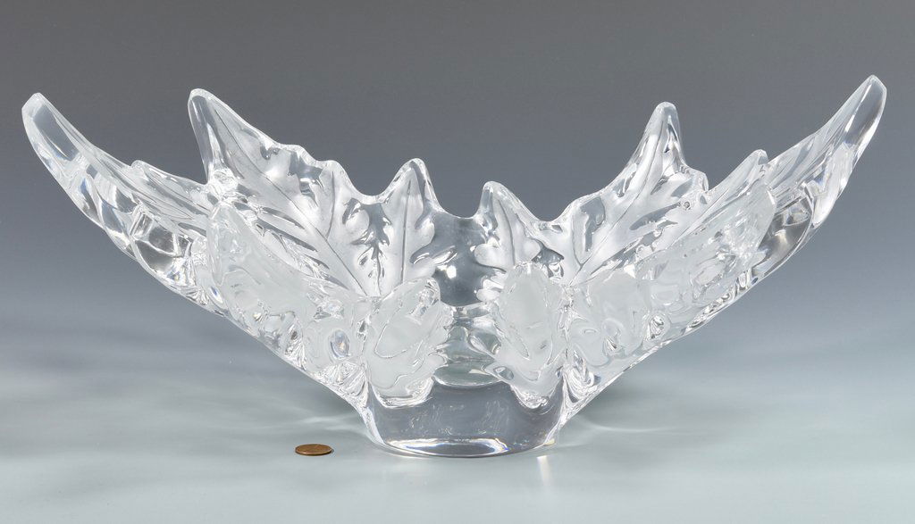 Large Lalique Glass Fern Center Bowl (1 of 9)