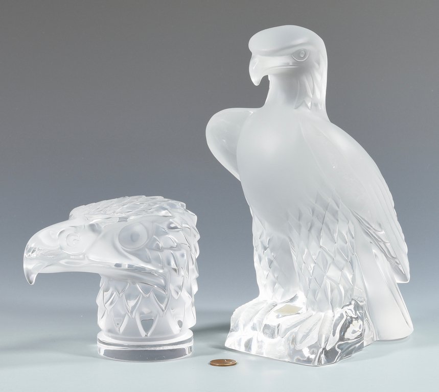 Lalique Glass Eagle Sculpture, Paperweight (1 of 10)