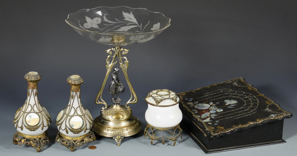 Grand Tour bottles, Lap Desk and Compote (1 of 10)