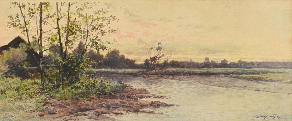 Arthur Diehl Watercolor of Waterway (1 of 8)