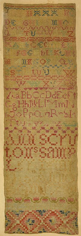 18th Cent. English Sampler, Ann Scruton (1 of 6)