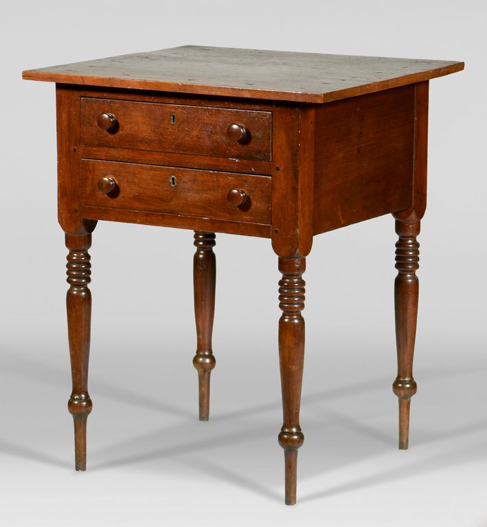 Tennessee Two Drawer Sheraton Stand (1 of 7)