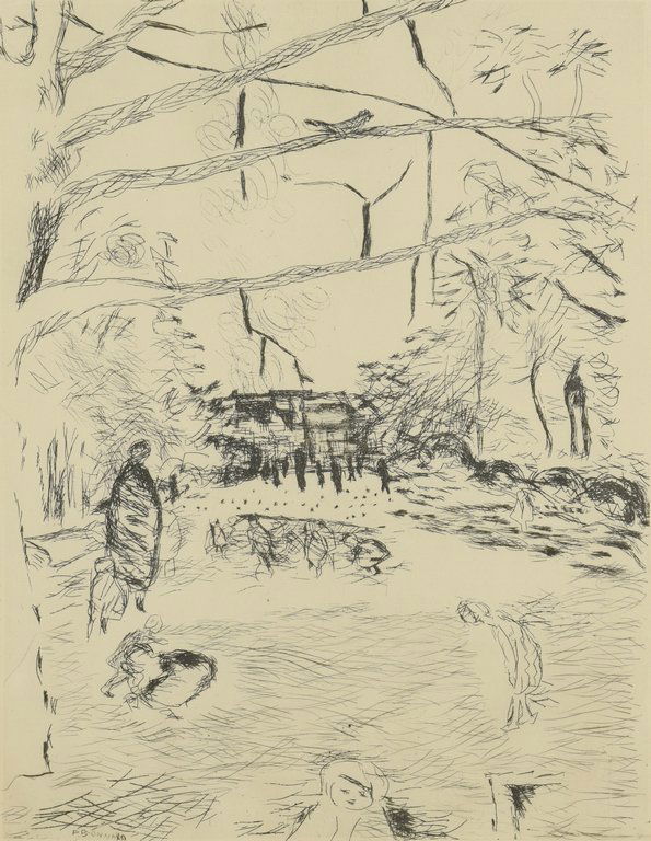 Pierre Bonnard Etching, The Joy of Farming (1 of 6)