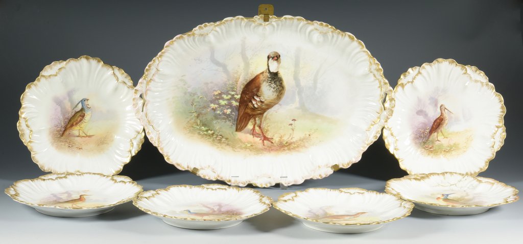 Limoges Game Dishes and platter (1 of 8)