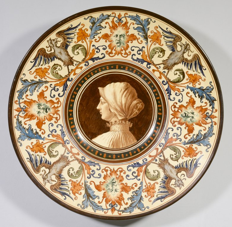Austrian Schutz Majolica Charger (1 of 6)