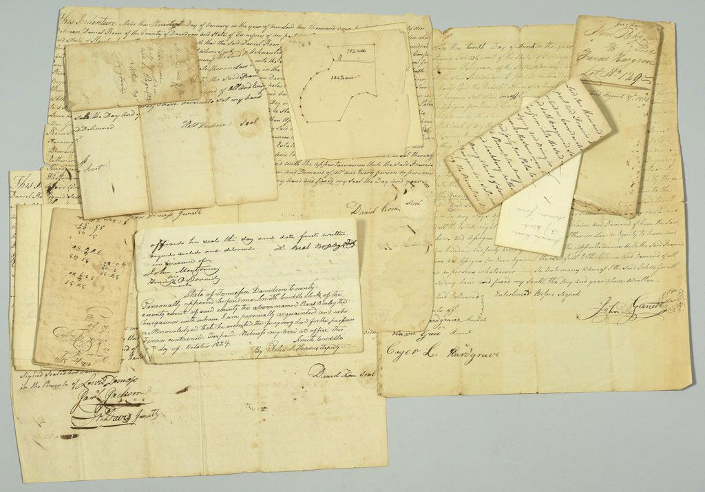 Group of assorted TN land indentures (1 of 3)