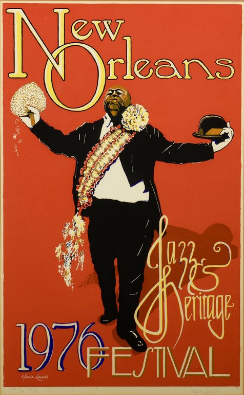 Signed 1976 N.O. Jazz & Heritage Festival Poster (1 of 7)