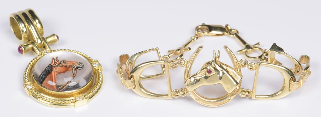 Gold Equestrian Jewelry incl Essex Crystal (1 of 10)