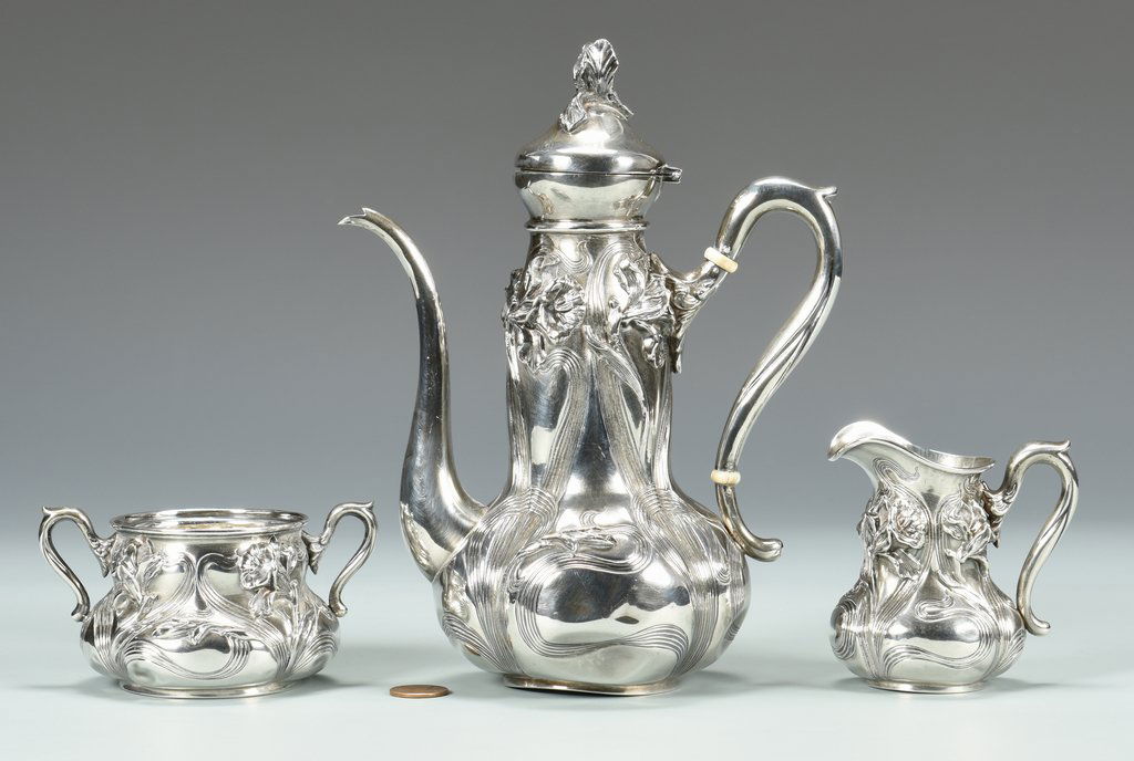 Art Nouveau Tea Set, Wm B. Kerr & Co. (1 of 9)