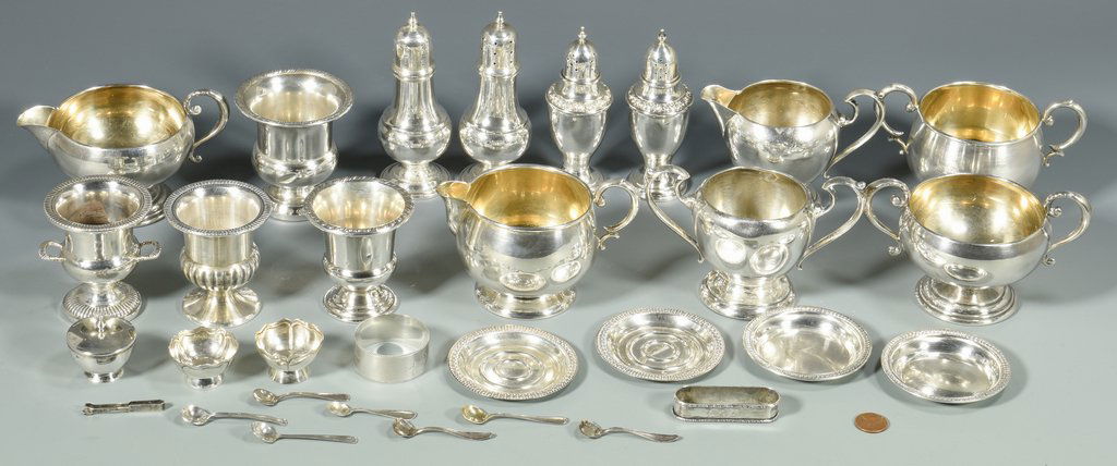 31 pcs assorted sterling inc. cream, sugar (1 of 10)