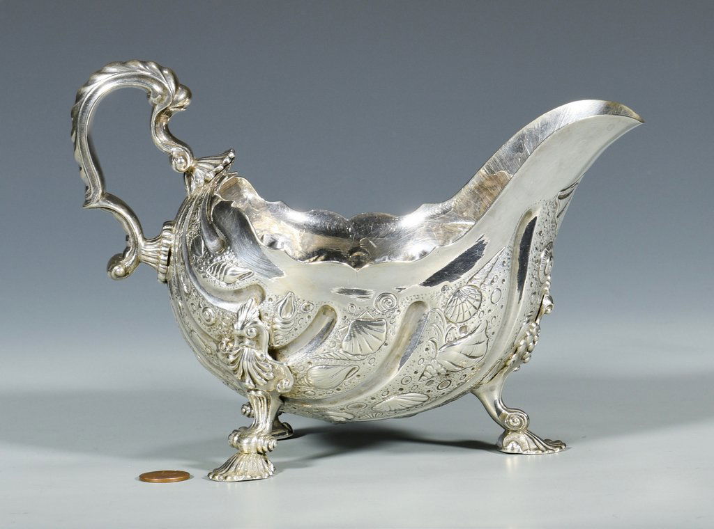 Rococo Style Sterling Sauceboat (1 of 10)