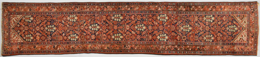 Persian Hamadan Runner, 17' x 3'10-1/2" (1 of 5)