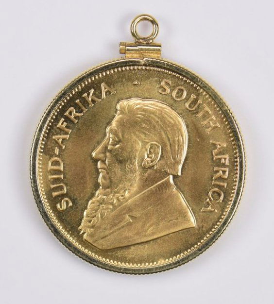 1 oz 22K Gold South African Krugerrand, 1980 (1 of 2)