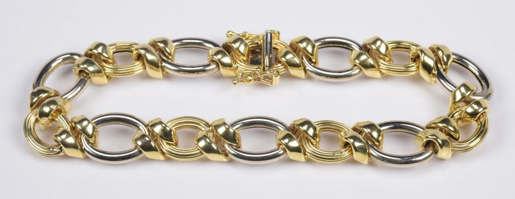 14K Bi-Color Italian Bracelet (1 of 5)