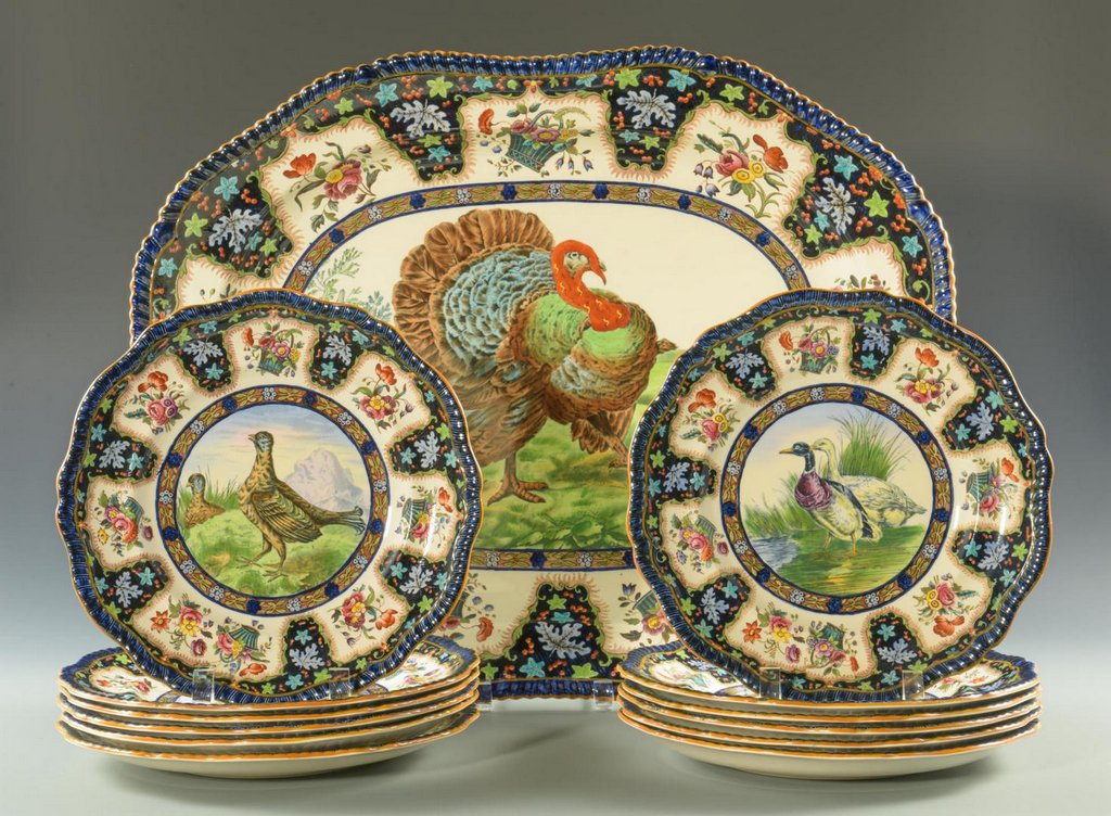 Set of Copeland Spode "Upland Game" Porcelain, 13 pcs. (1 of 10)