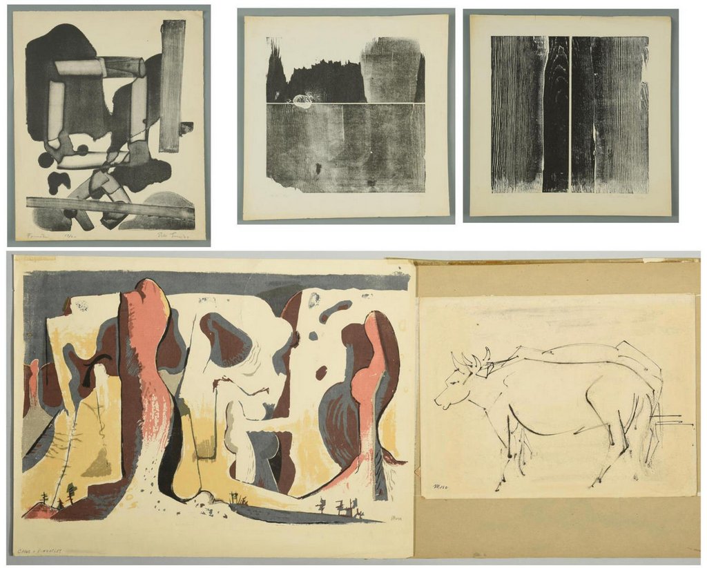 5 Modern prints, incl. Muse, Loran (1 of 10)