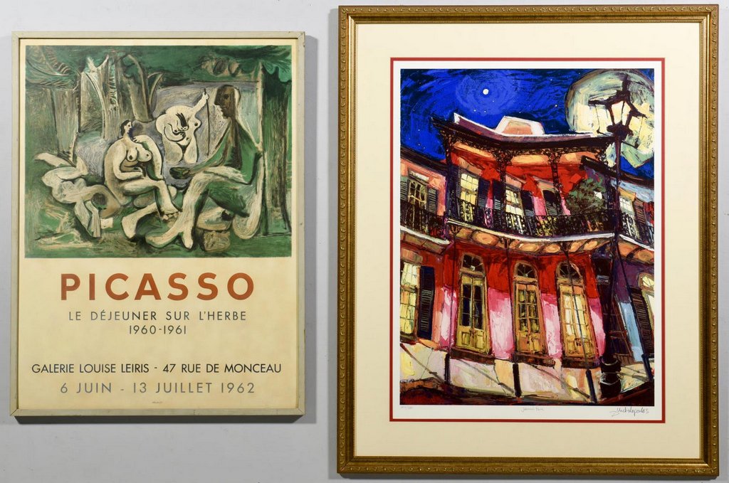 2 Modern Lithographs, incl. Picasso Poster (1 of 10)