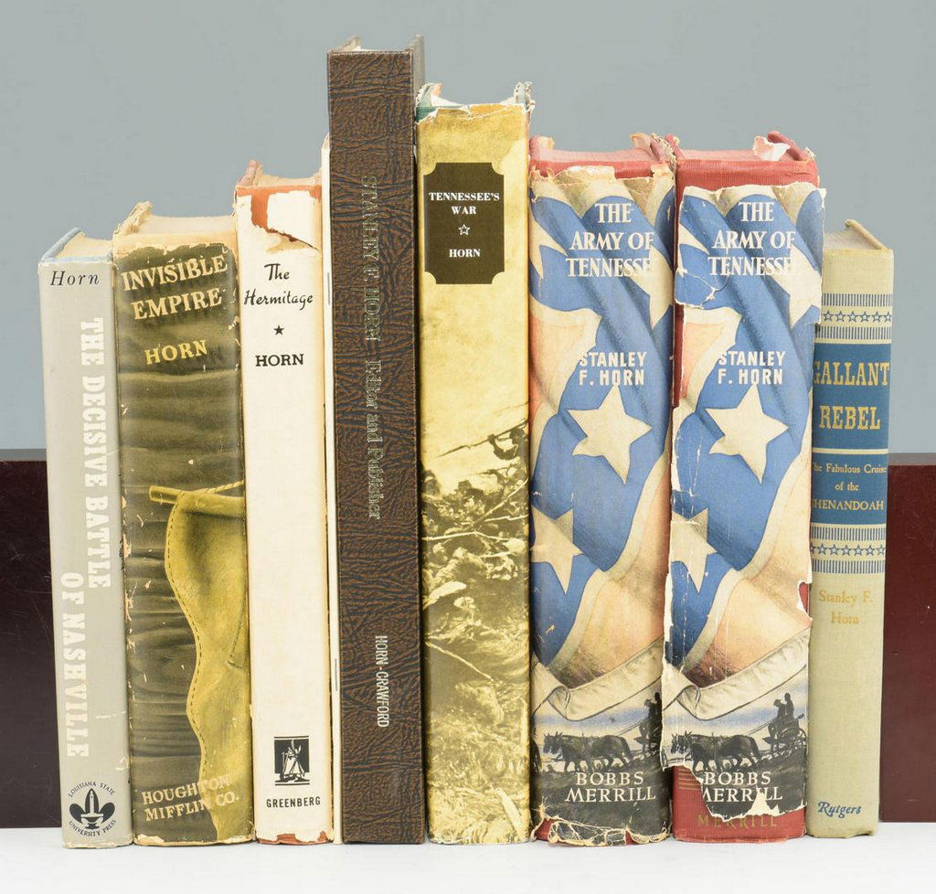 Lot of 9 Stanley Horn Books, many signed and/or (1 of 2)