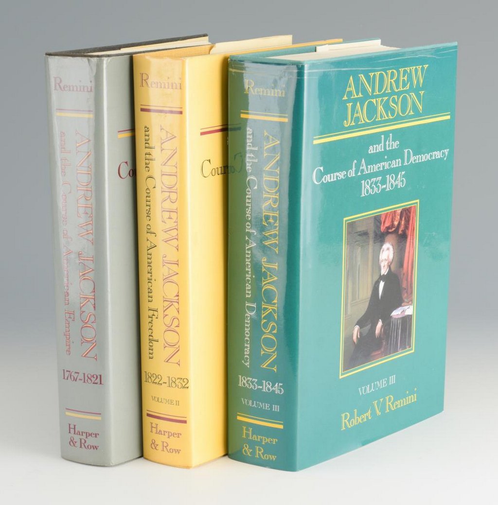 Remini, Andrew Jackson Bio 3 vols, Signed (1 of 10)