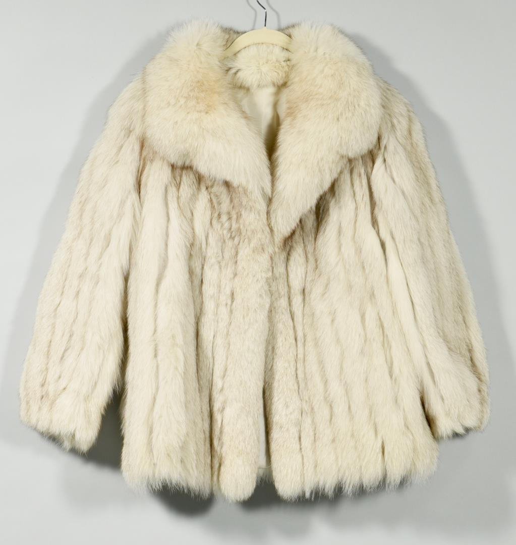Ladies Blue Fox Fur Coat (1 of 5)
