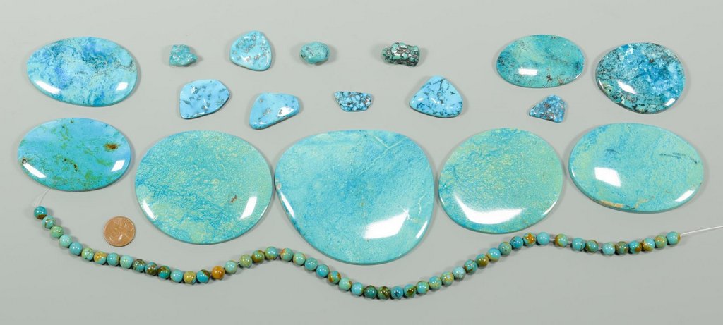 Group of Loose Turquoise Stones (1 of 8)