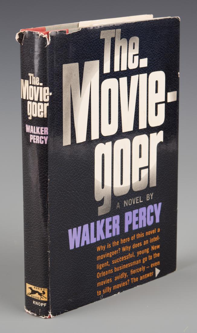 Walker Percy "The Moviegoer," 1st Edition: The Moviegoer. Author: Walker Percy. New York: Alfred A. Knopf, 1961. "First Edition" stated on copyright page. "0561" and "$3.95" on front flap of dust jacket. No marks of previous ownership. 8 3/4" 