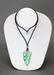 Chinese necklace w/ leaf form jadeite pendant