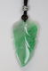 Chinese necklace w/ leaf form jadeite pendant - 3