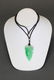 Chinese necklace w/ carved jadeite pendant