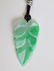 Chinese necklace w/ carved jadeite pendant - 3