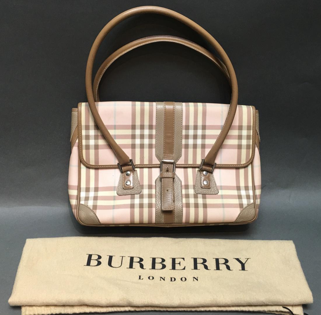 preowned authentic Burberry nova check shoulder bag (1 of 9)