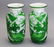 pair of Chinese peking glass vases