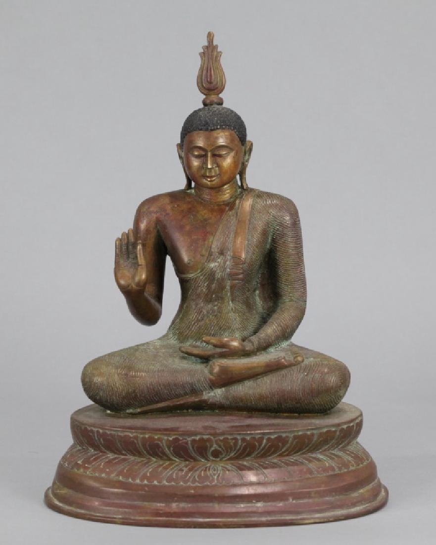 Southeast Asian bronze Buddha, 19th c. (1 of 6)