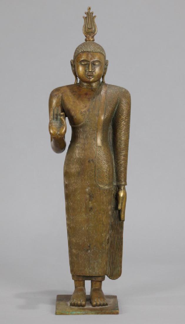 Southeast Asian bronze Buddha, 19th c. (1 of 6)