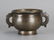 Chinese bronze censer inlaid w/ silver, 18th/19th c.