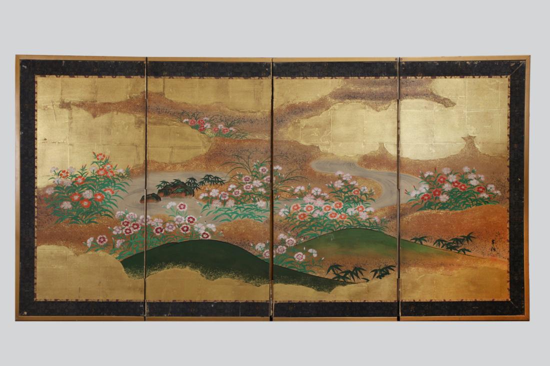 Japanese 4 panel screen (1 of 6)