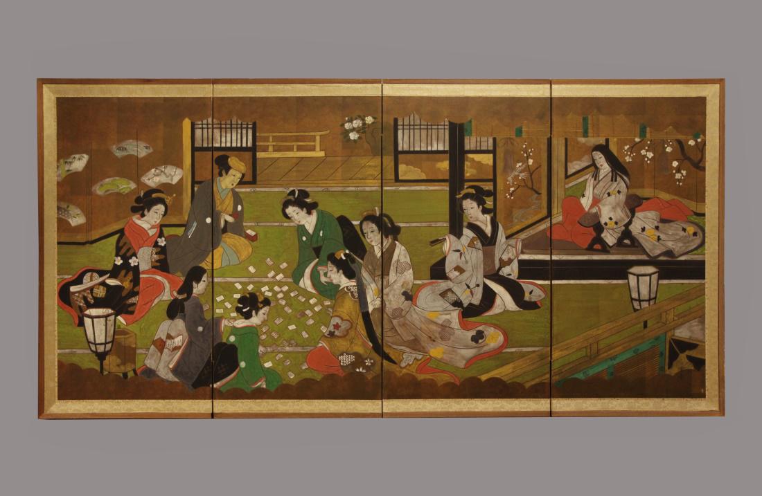 Japanese 4 panel screen (1 of 7)