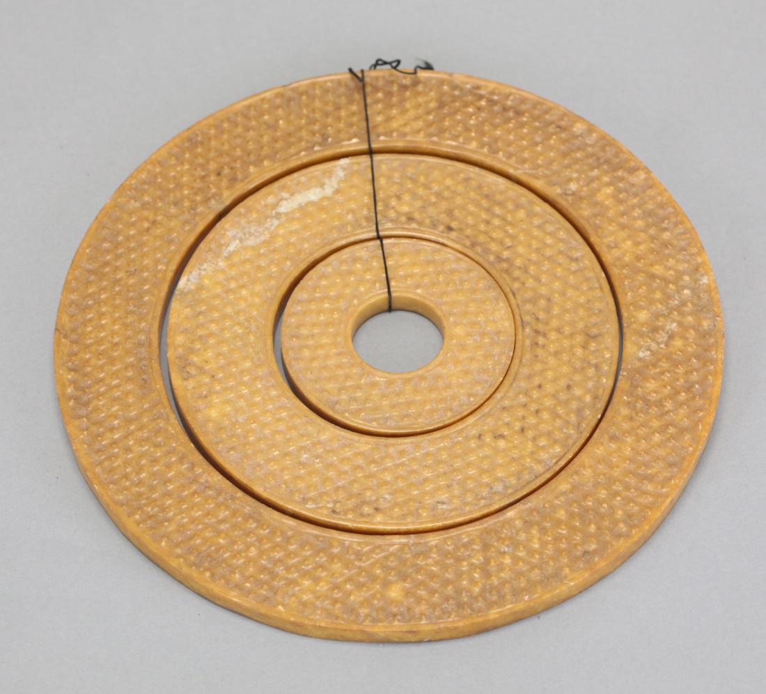 Chinese jade/stone bi (1 of 2)