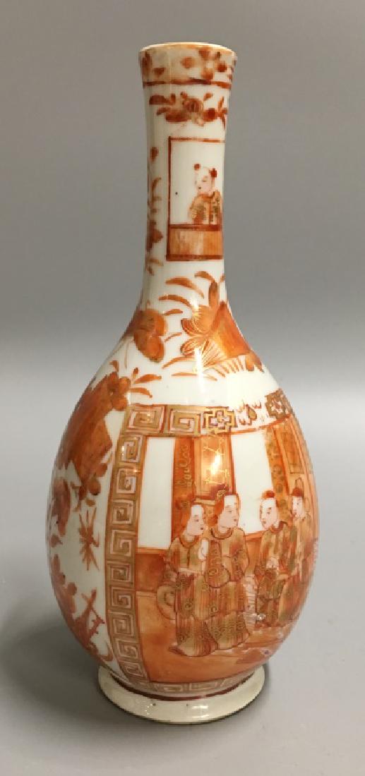 Chinese copper red decorated porcelain vase 19th c. (1 of 3)