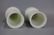 pair of Chinese opaque cream peking glass vases - 2