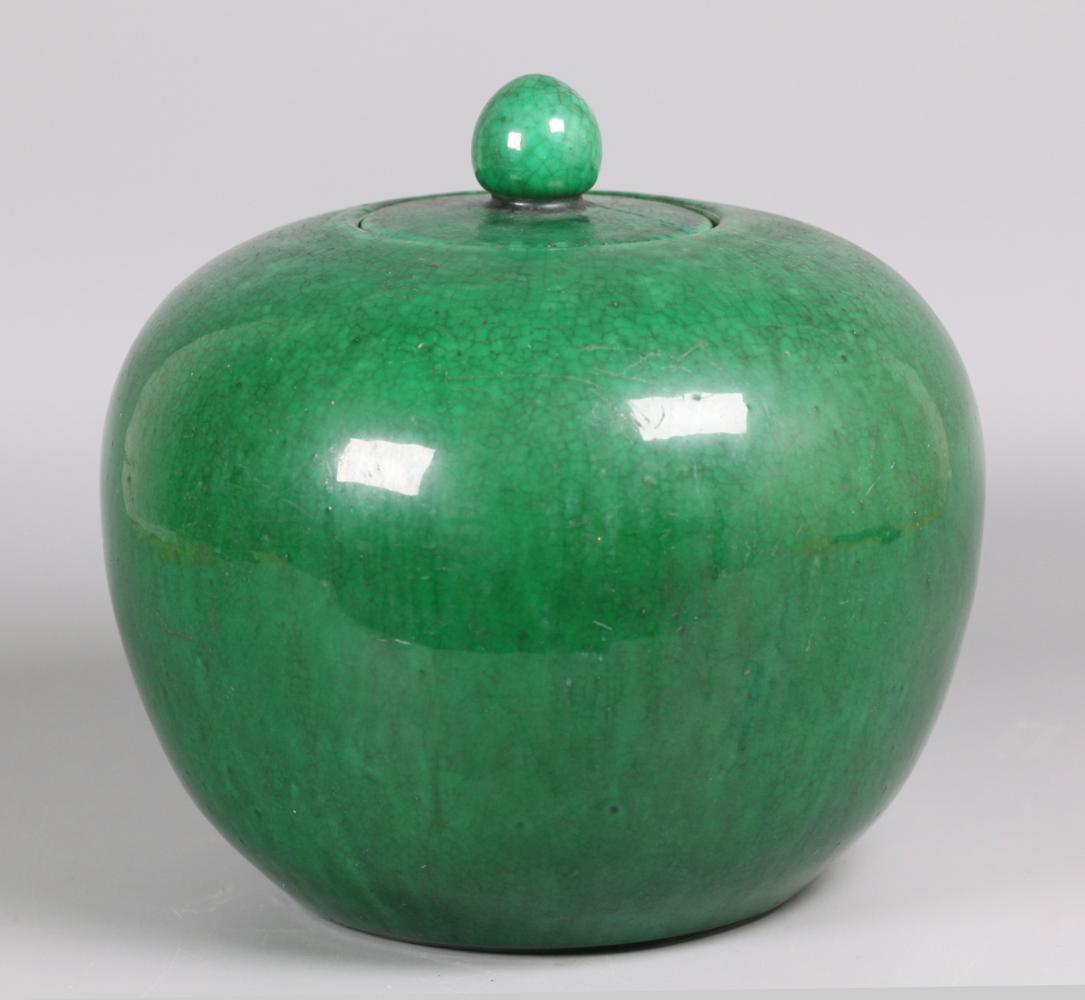 Chinese porcelain ginger jar, possibly 19th c. (1 of 2)