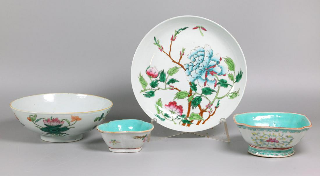 3 Chinese porcelain wares, possibly 19th c. (1 of 2)