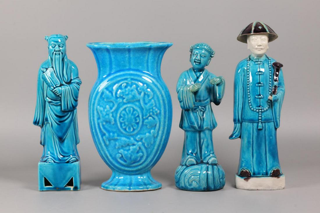 4 Chinese porcelain wares, possibly 19th c. (1 of 2)