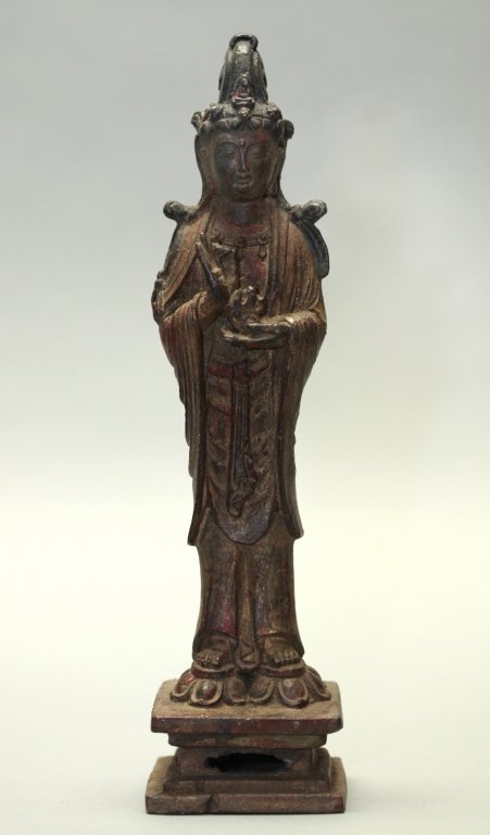 Chinese bronze guanyin (1 of 5)