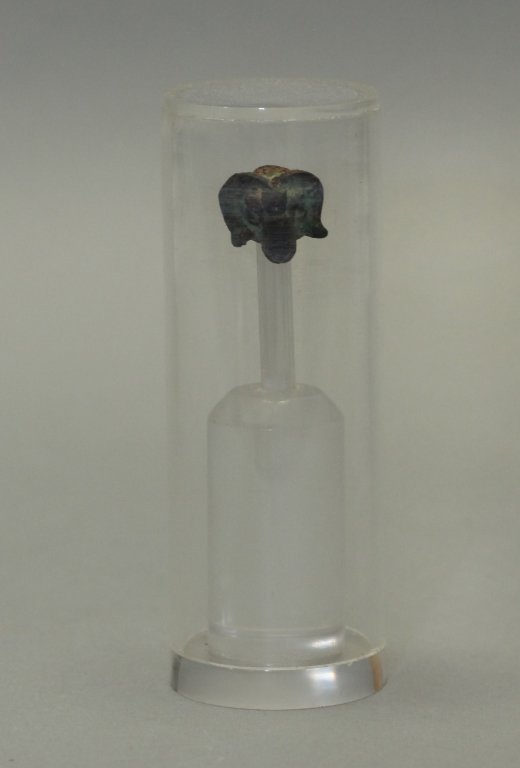 Chinese bronze ram's head (1 of 3)